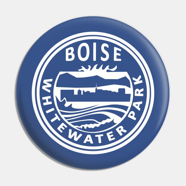 Boise Whitewater Park Logo Tee Pin by The North End (unofficial)