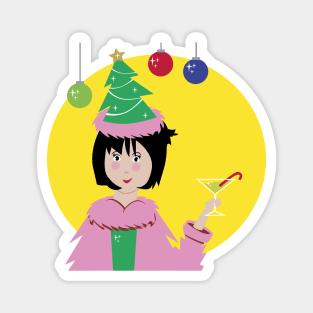 Christmas Cocktail Magnet