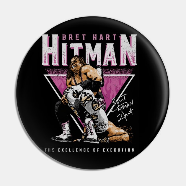 Bret Hart Sharpshooter Triangle Pin by MunMun_Design