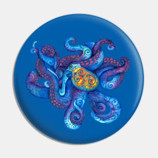 Swirly Octopus Pin