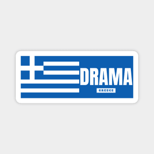 Drama City with Greek Flag Magnet