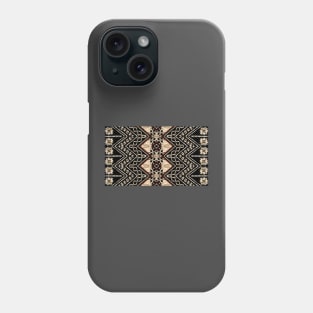 Fijian Tapa Cloth 38 by Hypersphere Phone Case