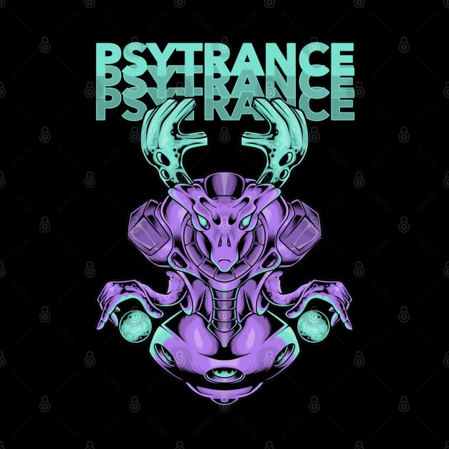 Alien Ufo DJ Psytrance by T-Shirt Dealer