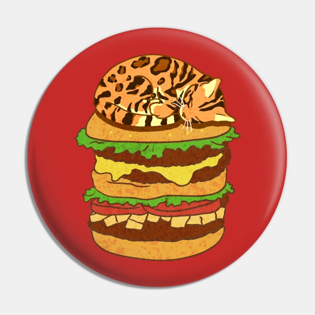 Bengal Burger Pin by CCDesign