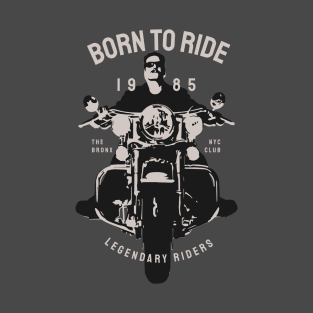 Old school silver chain biker vintage custom 1985 rider T-Shirt