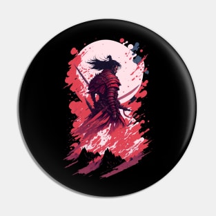 Colorful Chaos Unleashed Shadow Samurai Pin