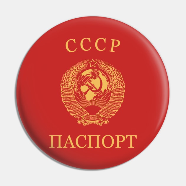 Soviet Union passport Pin by Travellers