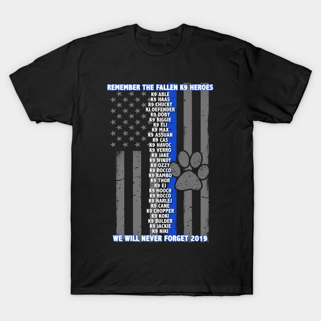 Thin Blue Line K9 T-Shirt Thin Blue Line K9 T-Shirt