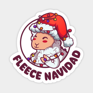 Fleece Navidad Funny Christmas (on light colors) Magnet