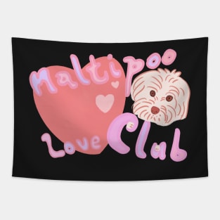 Maltipoo Love Club Tapestry