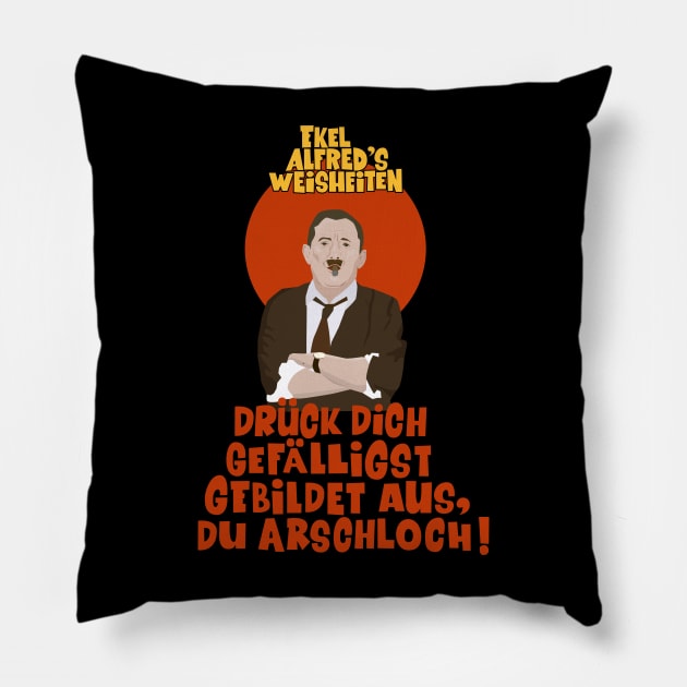 Alfred Tetzlaff - Ekel Alfred - Ein Herz und eine Seele Pillow by Boogosh