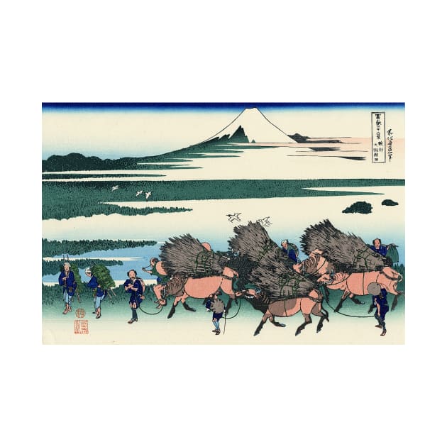 Ōno Shinden in Suruga Province - Katsushika Hokusai by themasters