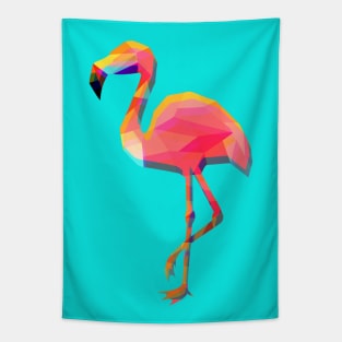 Geometric flamingo Tapestry