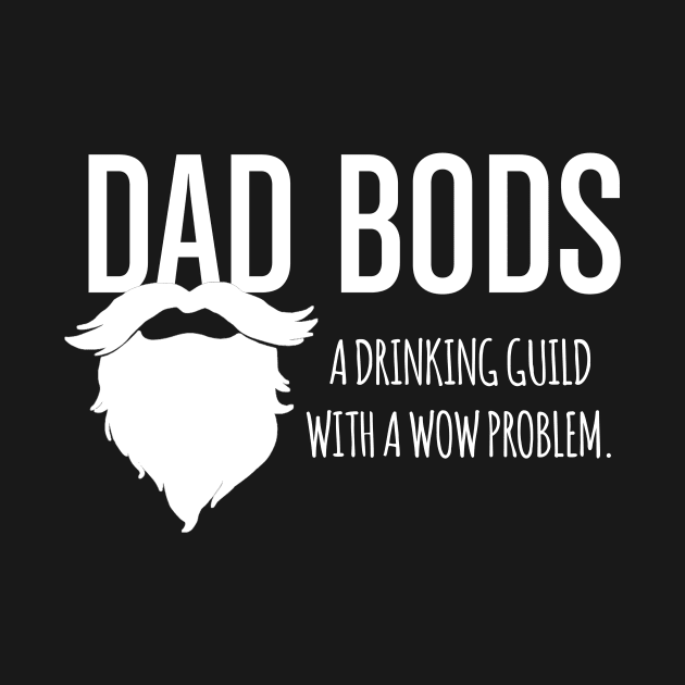 Dad Bods Logo Reprint - White Lettering by DadbodsTV