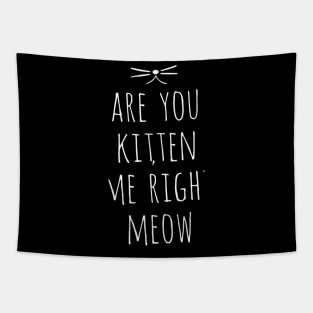 Are You Kitten Me Right Meow Tapestry