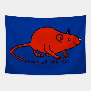 Year of the Rat - Red Tapestry