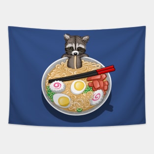 Raccoon Ramen Tapestry