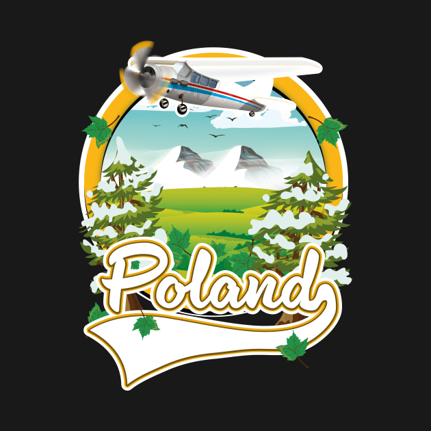 Poland vintage style travel logo by nickemporium1