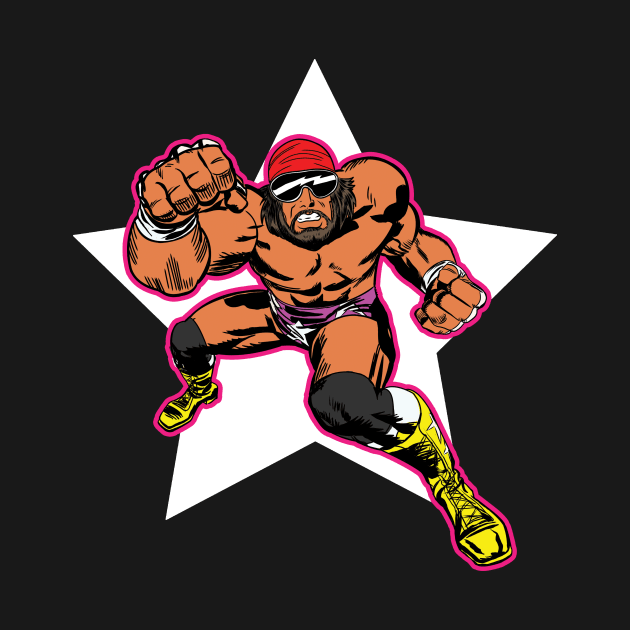 Macho Man Kirby Style by AJSMarkout