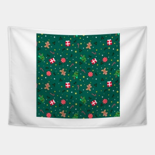 Christmas Holidays - Green Tapestry