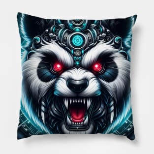 Panda futuristic Pillow