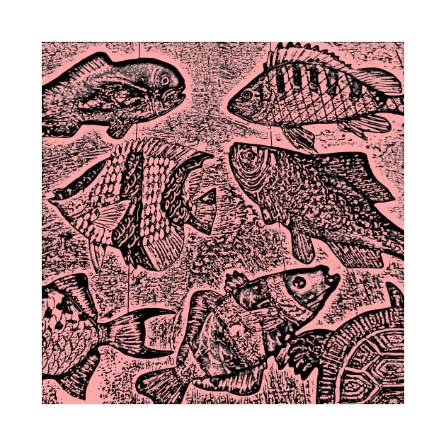 Fish #3 in Black & Pink by markross