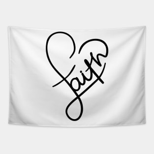 Faith heart sign Tapestry