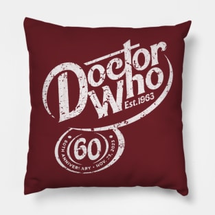 Dr. Pepper as Doctor Who - Vintage Pillow