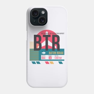 Baton Rouge (BTR) Airport // Sunset Baggage Tag Phone Case