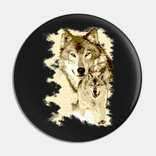 Wolf of Alaska Pin