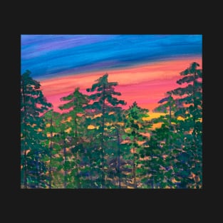 Evergreens At Sunset T-Shirt