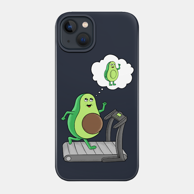 Gym avocado - Gym - Phone Case