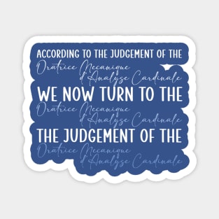 The Judgment Scales Magnet