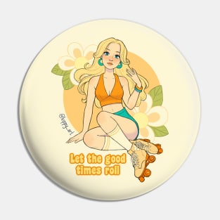 Skater Girl Pin