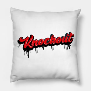 KNOCKOUT DRIP RED Pillow