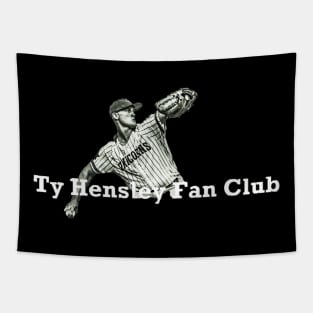 Ty Hensley Fan Club Retro Worn Design Tapestry