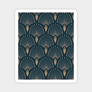 Art deco geometric pattern Magnet