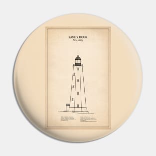 Sandy Hook Lighthouse - New Jersey - SD Pin