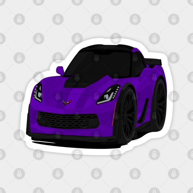 Z06 PURPLE Magnet by VENZ0LIC