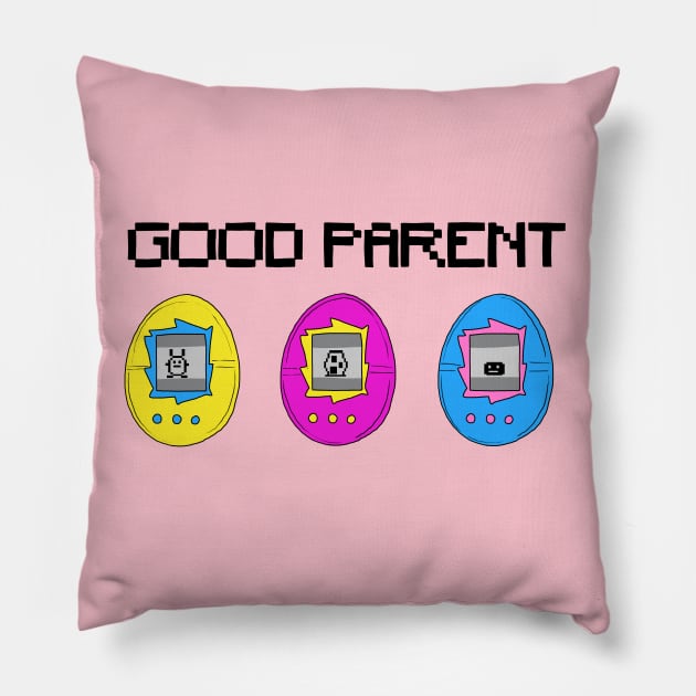 Good Parent Pillow by sabaillustration