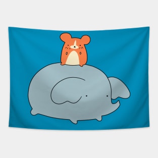 Hamster and Elephant Tapestry