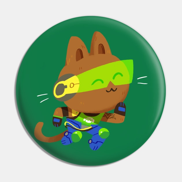 Meowverwatch - Turn it up! Pin by giraffalope