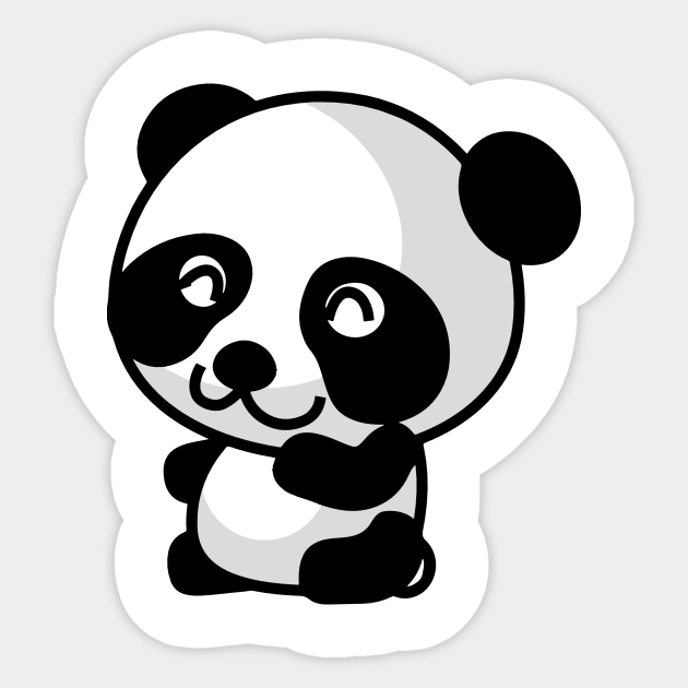 Cartoon Anime Panda Bear Manga Emoticon - Panda Bear - Sticker | TeePublic Cartoon Anime Panda Bear Manga Emoticon - Panda Bear - Sticker | TeePublic