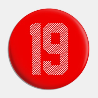 Iconic Number 19 Pin