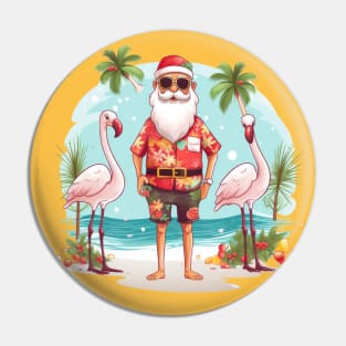 Santa Christmas in July beach Australia Pin