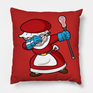 Lacrosse LAX Mrs Claus Christmas Pillow