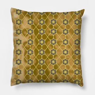 Sepia Stars Geometrics Pillow