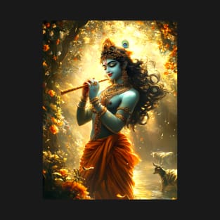 Krishna with flute 2 T-Shirt