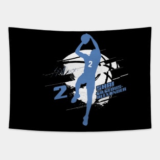 Shai Gilgeous-Alexander Oklahoma City Silhouette Tapestry