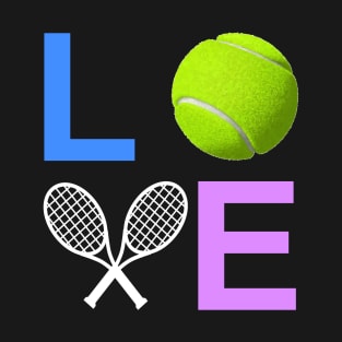 Love Tennis Ball Sports Birthday Gift T-Shirt